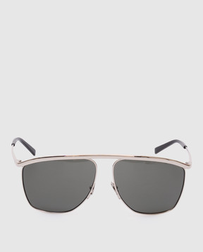Saint Laurent Victoire silver sunglasses 832552Y9969