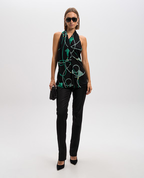 Gucci Black patterned top 291973