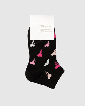 RiminiVeste Children's black socks Ciocca with a pattern 4511