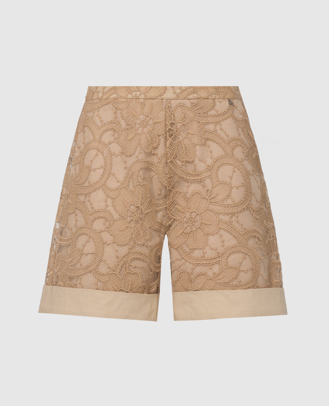 

Brown shorts with lace Twinset Actitude