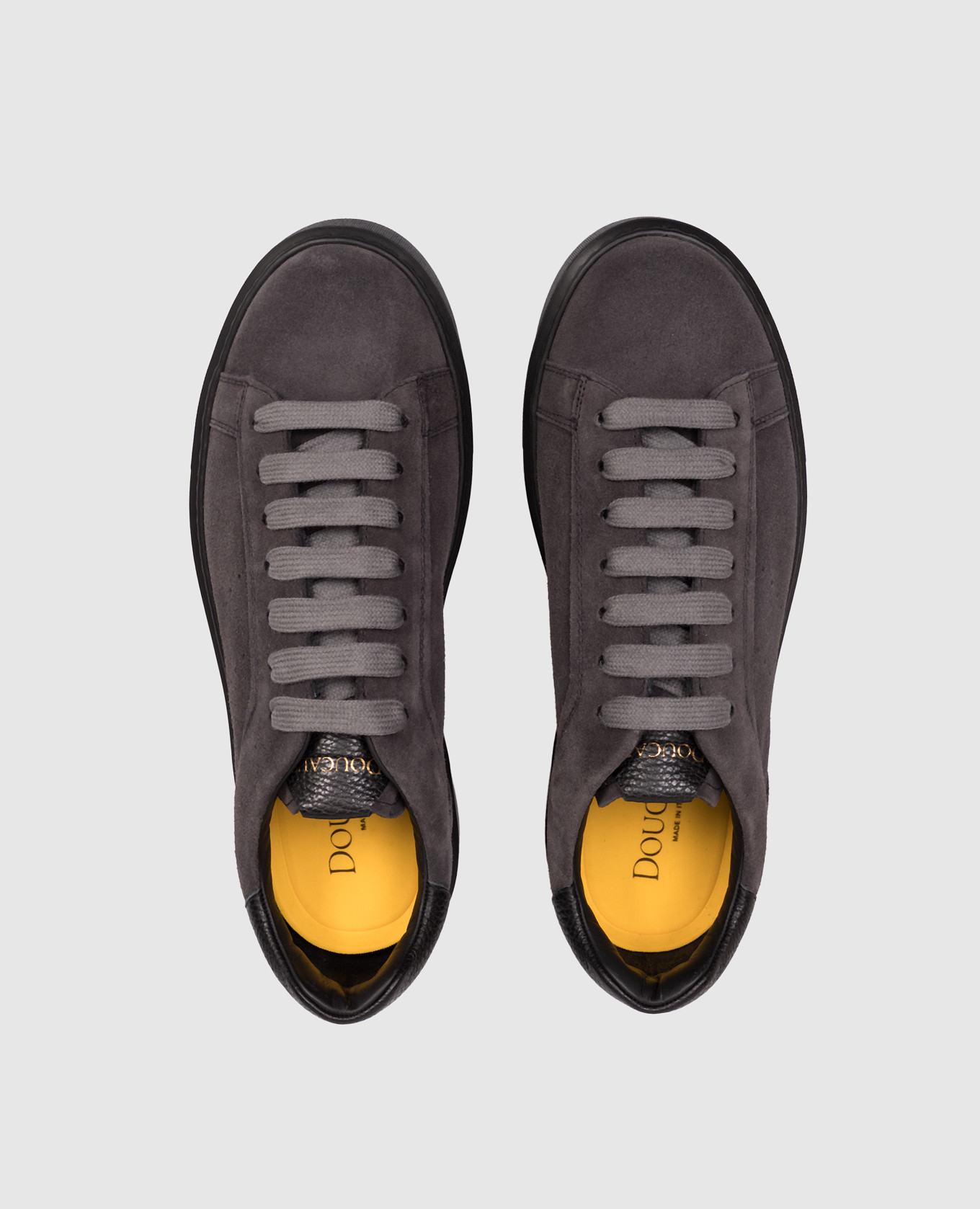 

Grey suede sneakers with logo Doucal's
