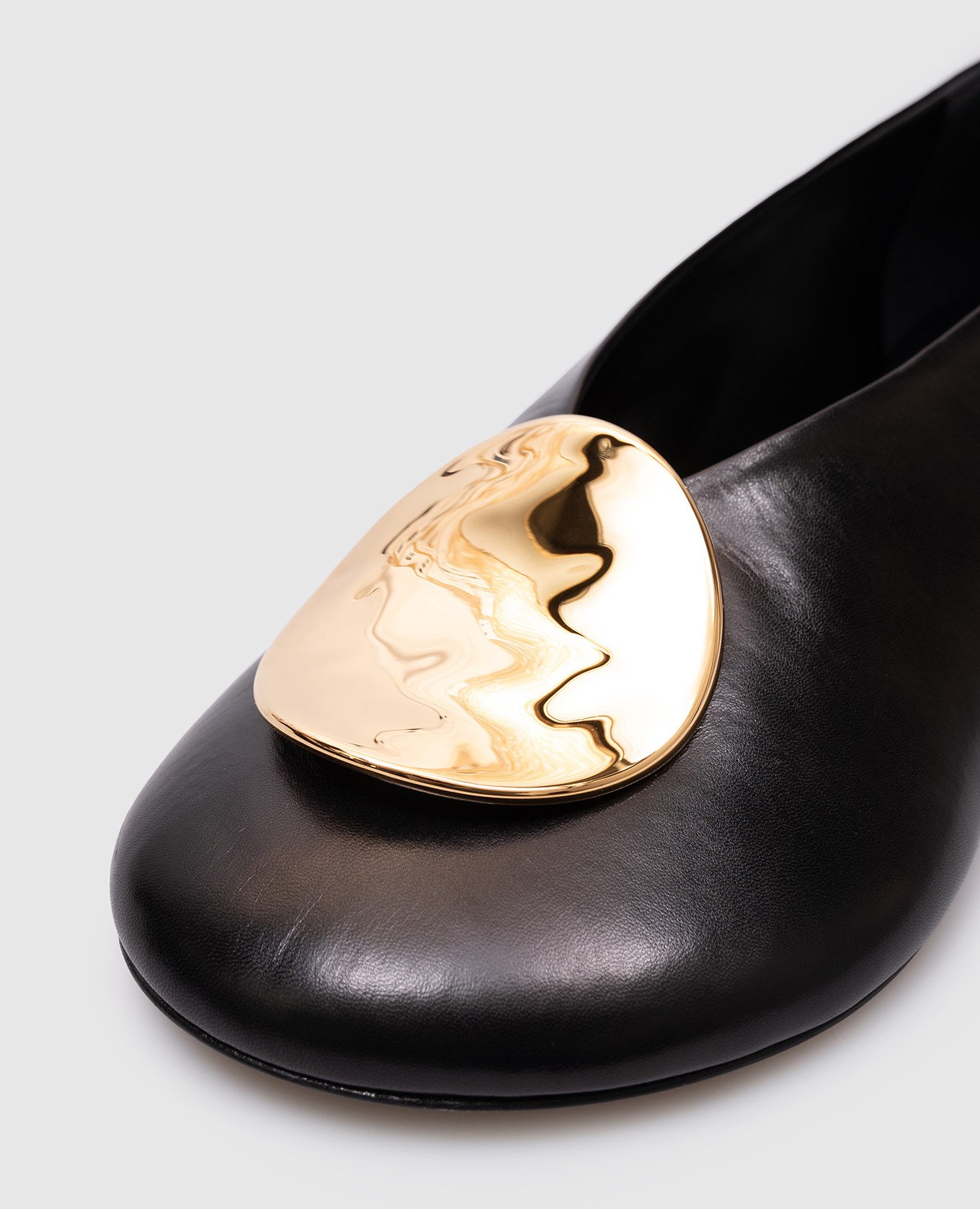 

Black leather ballet flats Jil Sander