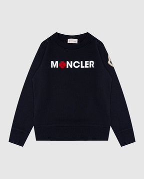 Moncler ENFANT Children's blue sweatshirt with a logo 8G00026809AG46