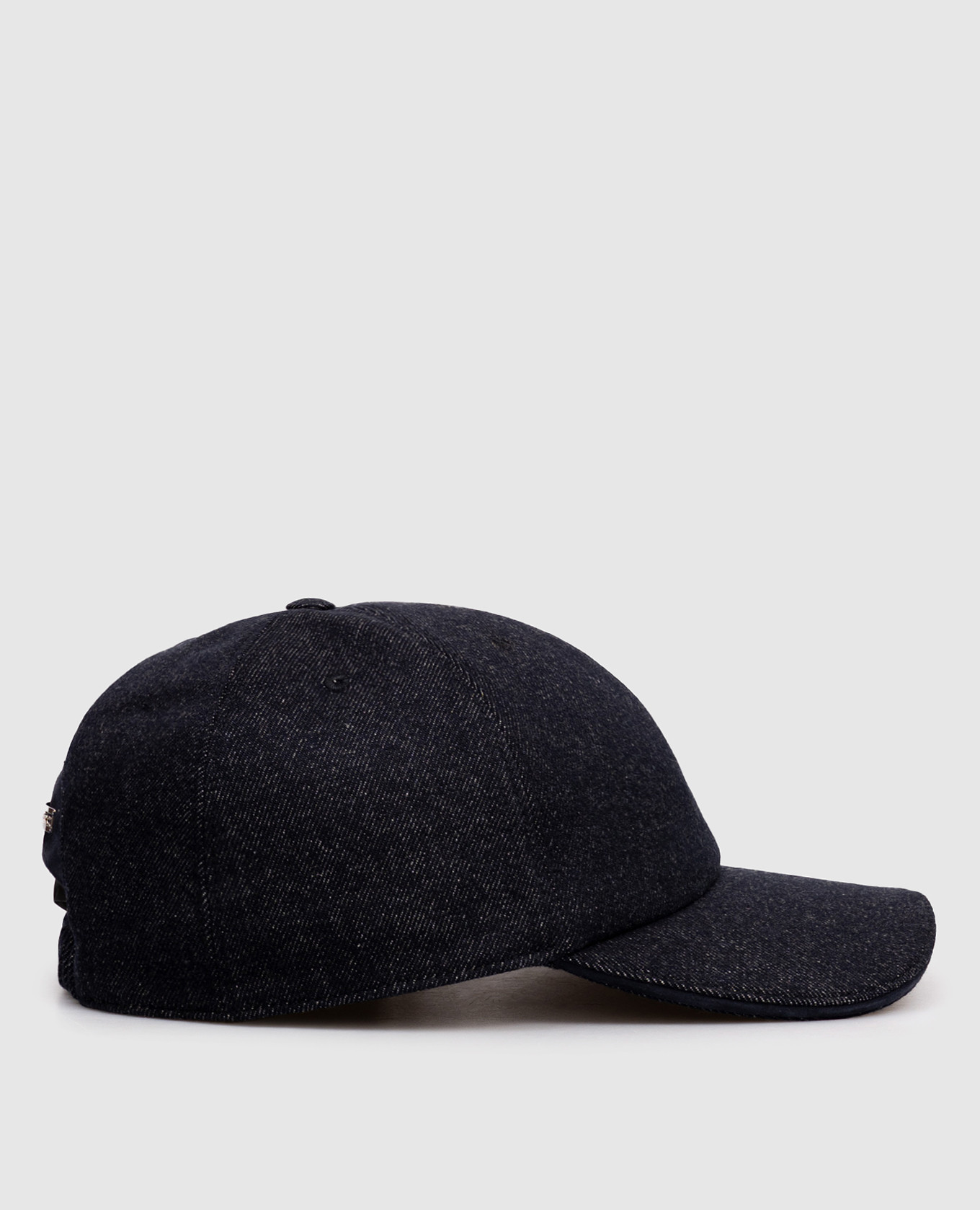 

Blue cashmere cap with emblem Stefano Ricci