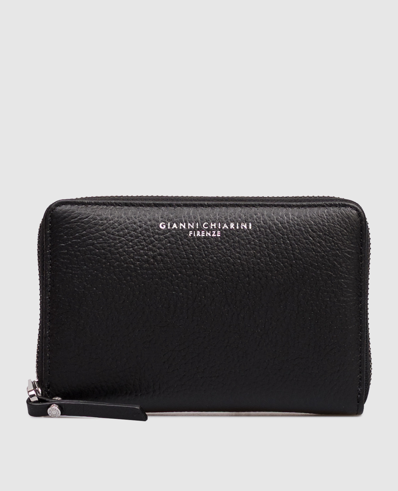 

Black leather wallet with logo print Gianni Chiarini