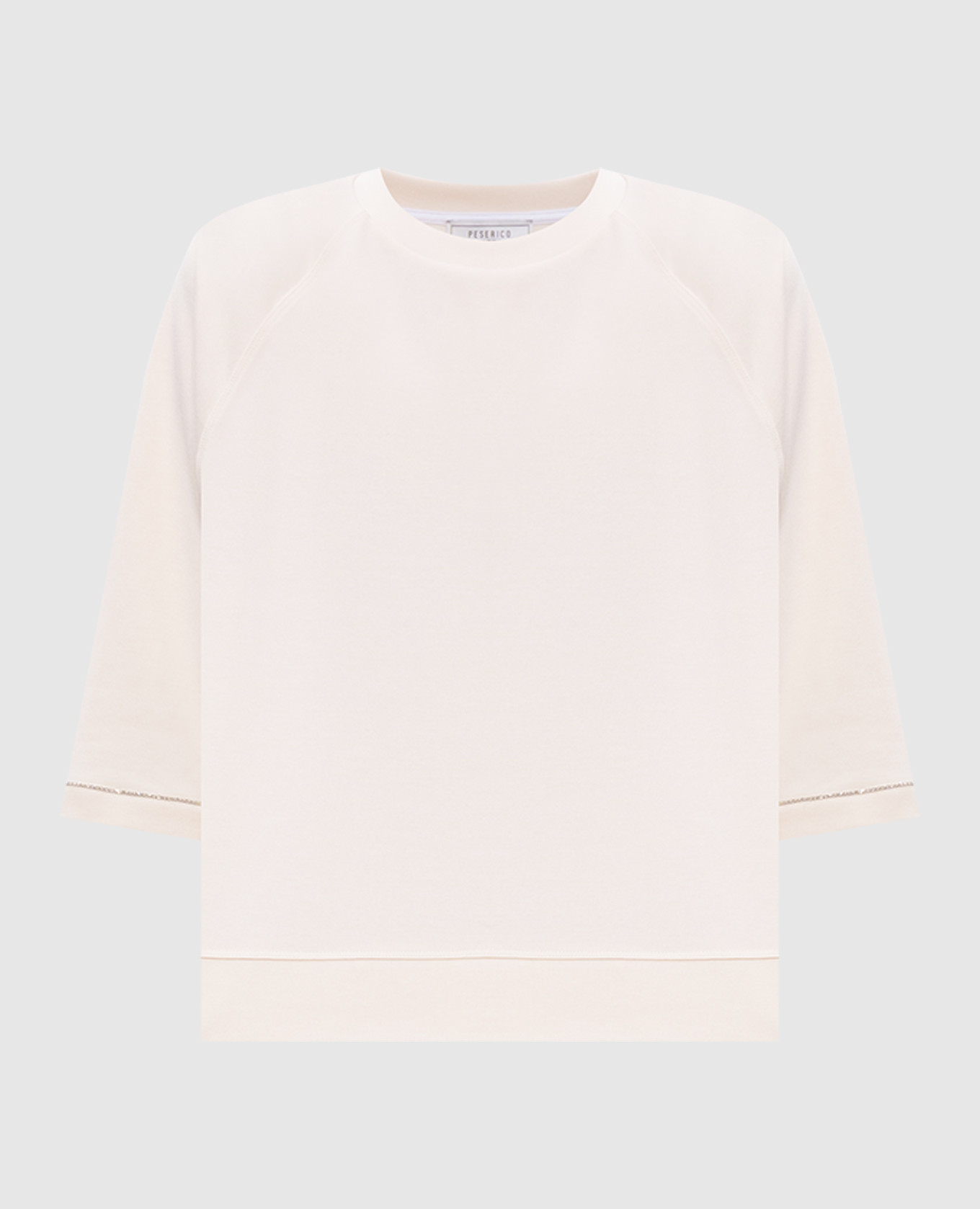 

Beige sweatshirt with monil chain Peserico