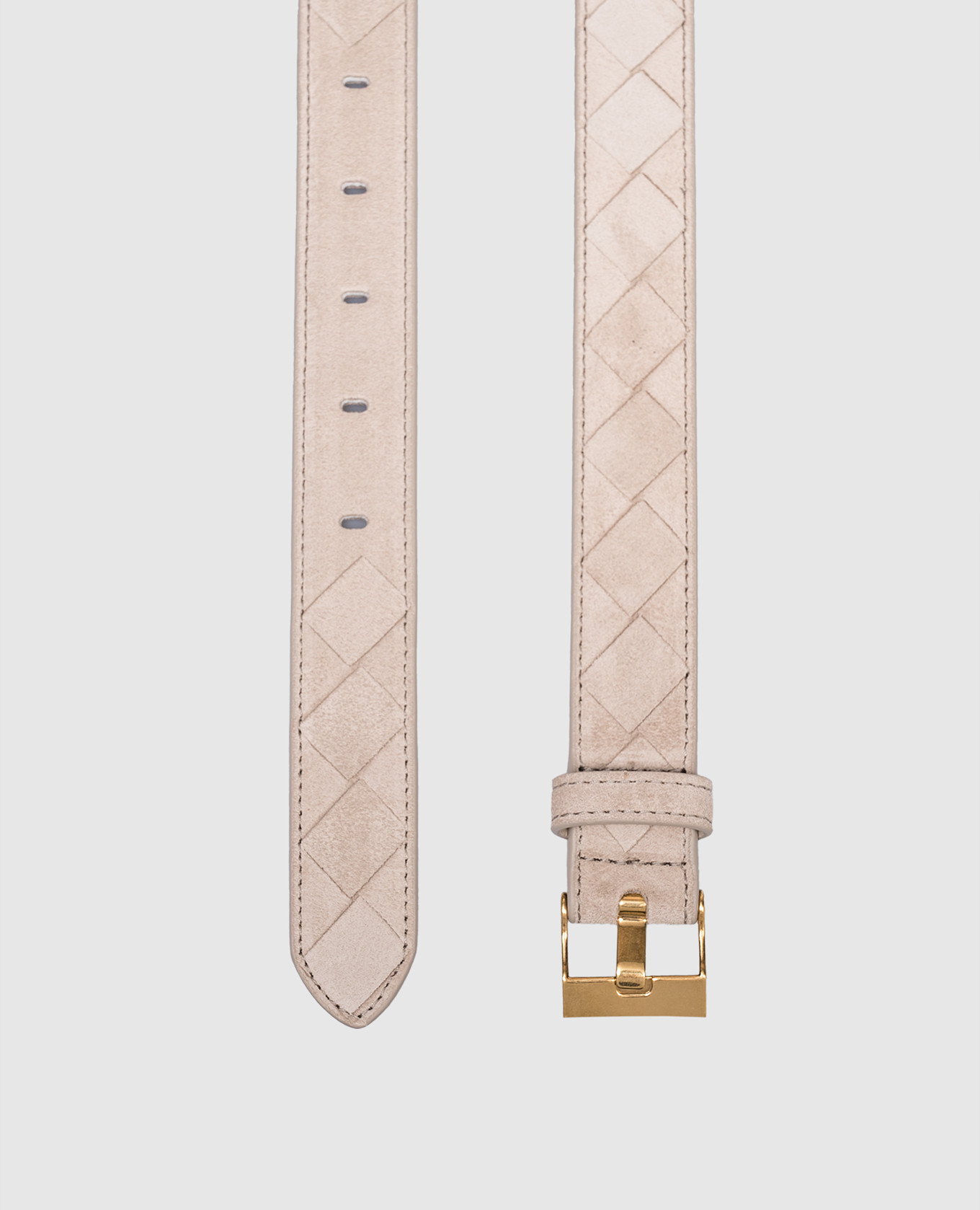 

Beige suede belt with weaving Bottega Veneta