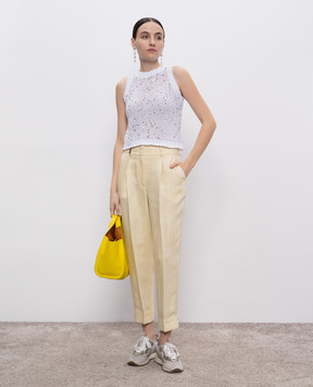 Peserico White top with sequins E98175F03B9117