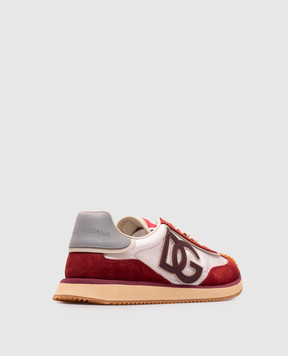 Dolce&Gabbana Burgundy DG CUSHION combo sneakers CK2288AI920