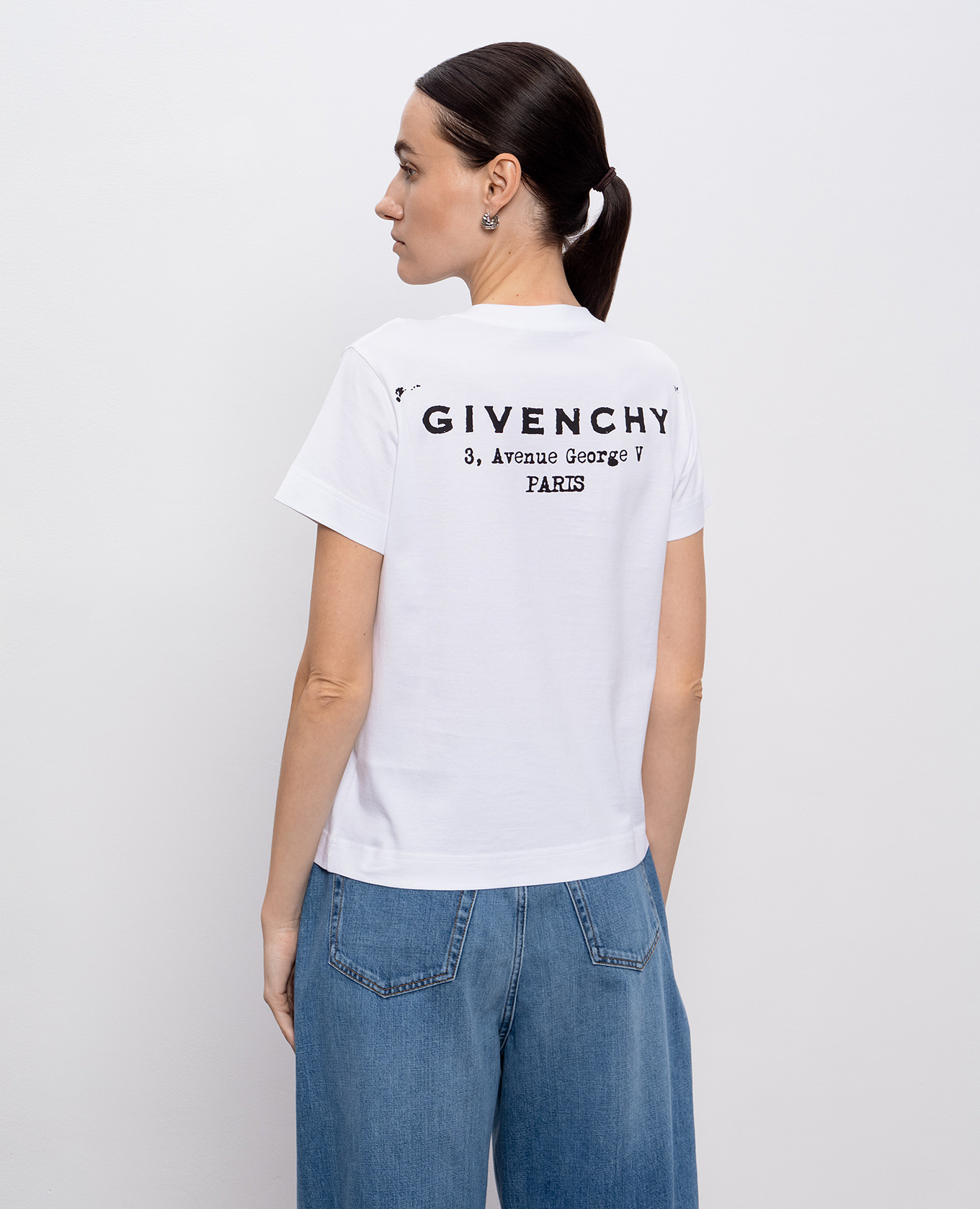 

White T-shirt with logo print Givenchy