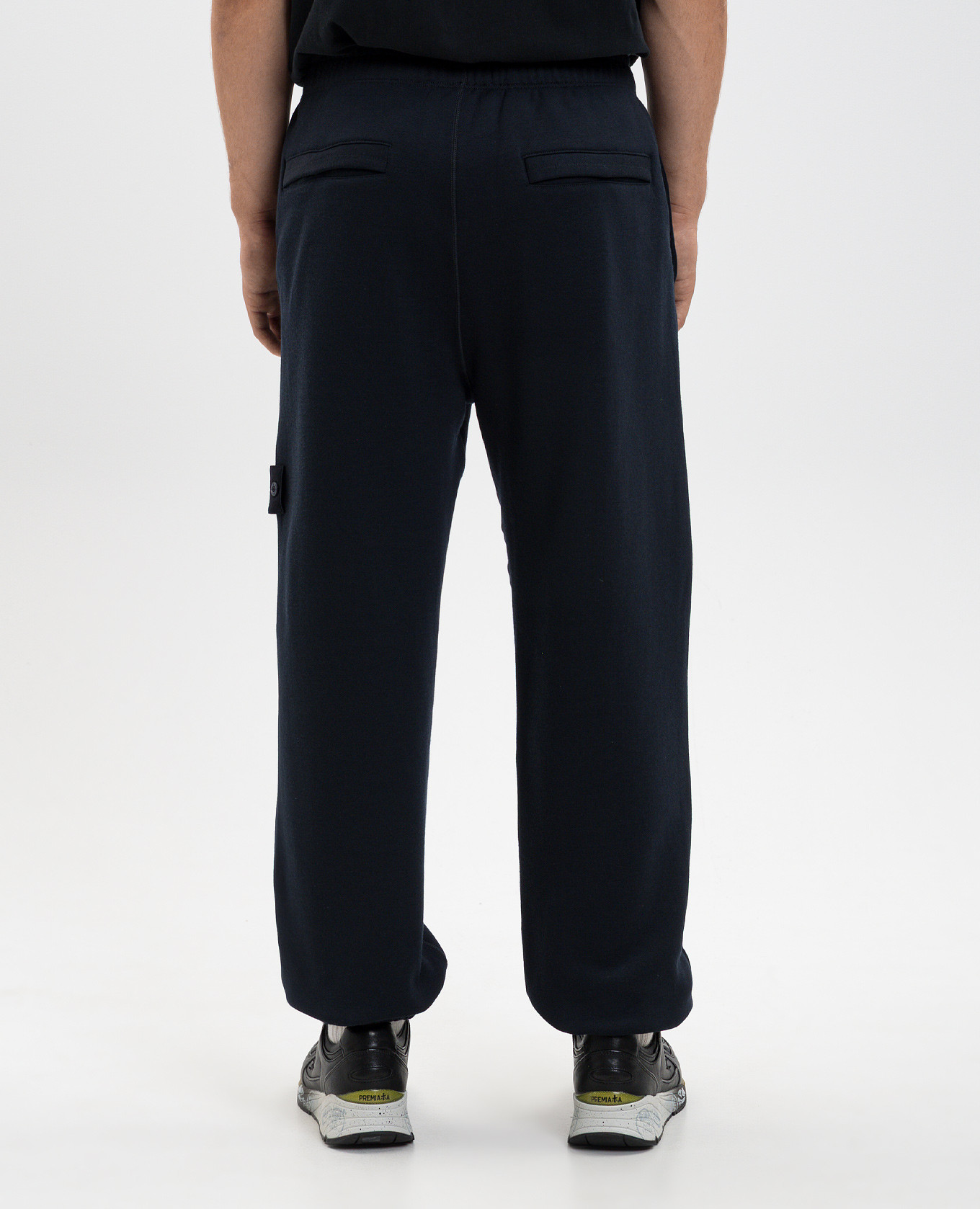 

Blue joggers with logo patch Stone Island