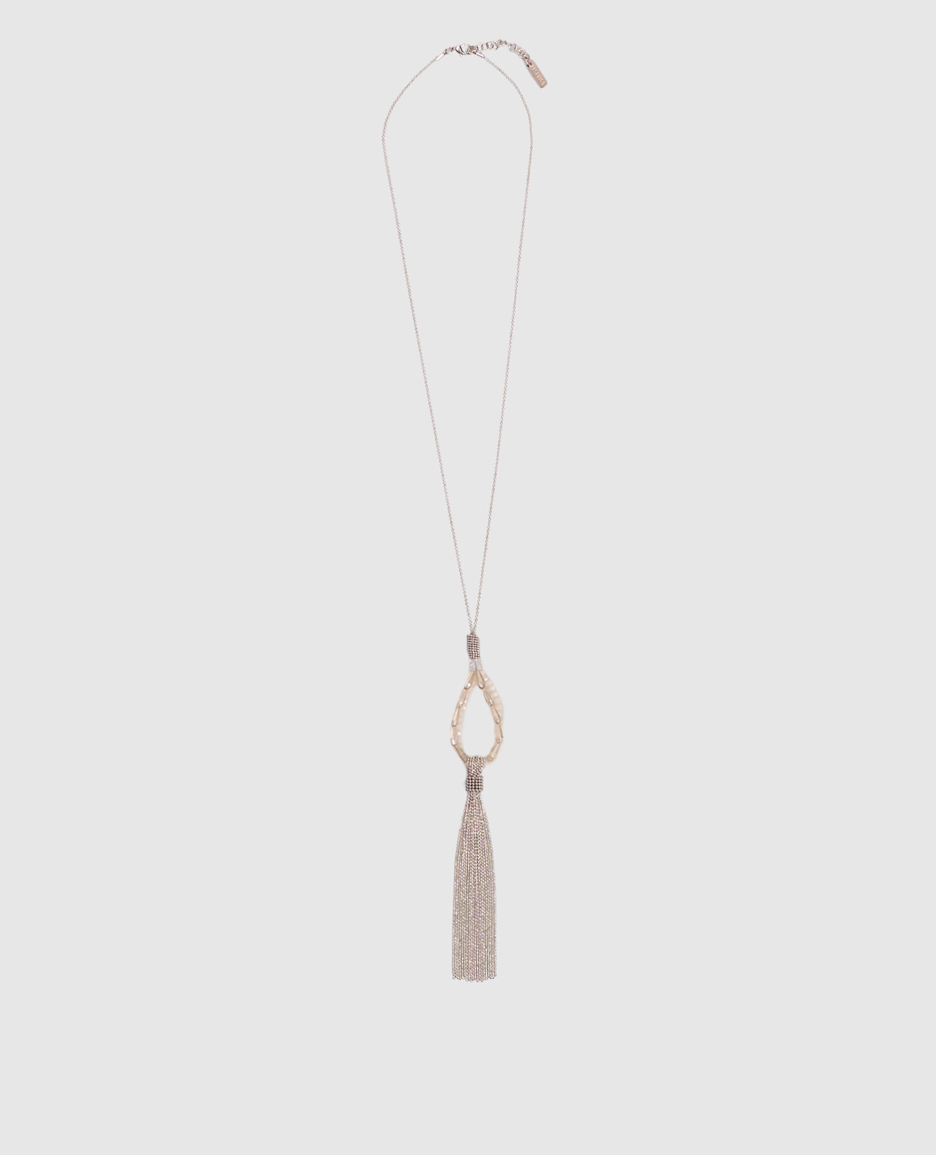 

Silver chain with bead pendant Peserico