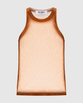 The Attico Beige top with a gradient effect 250WCN00004PAA086SP