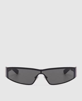 Alexander McQueen Black Y2k Sunglasses 821679I3330w