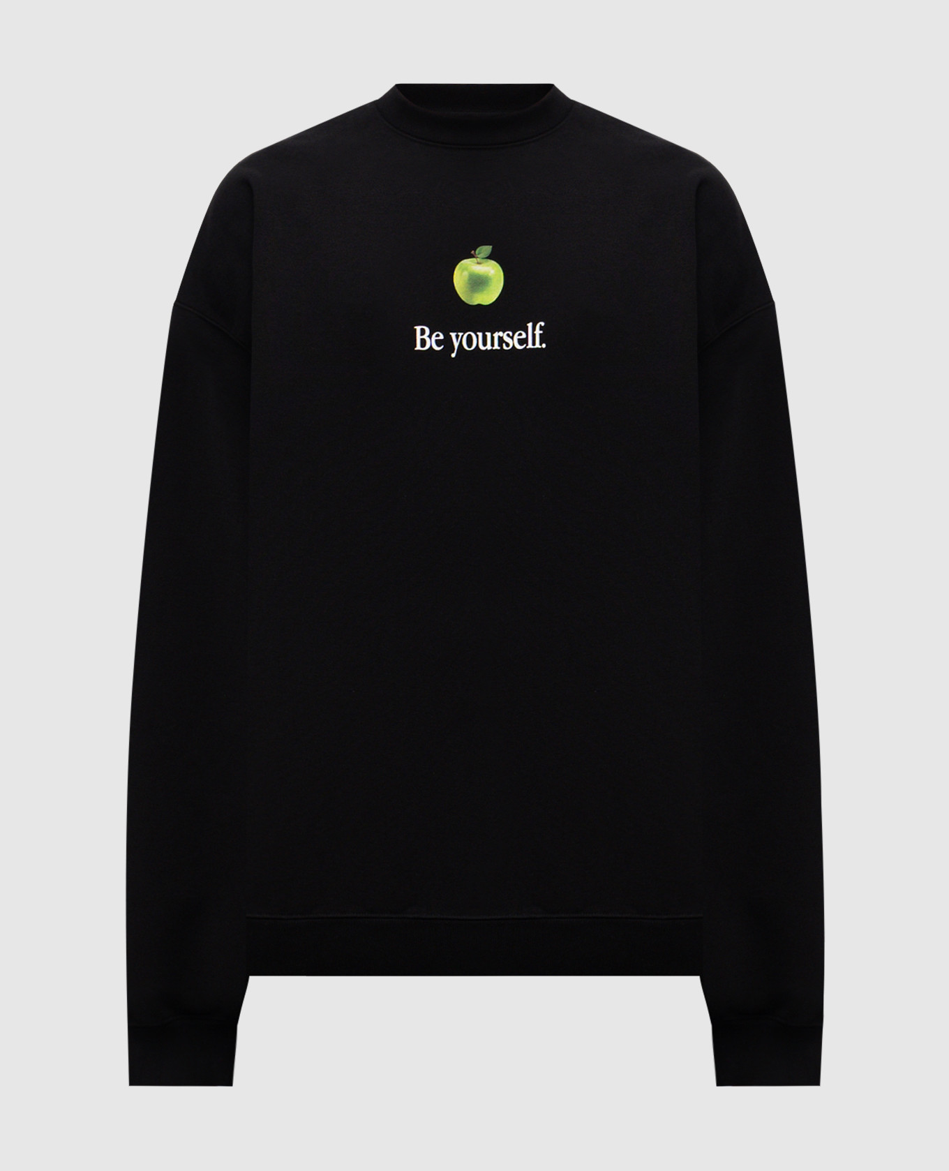 Black sweatshirt Be yourself Vetements