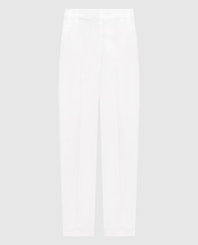 Brunello Cucinelli White linen pants MH126P8292