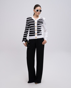 Balmain Black pants EF0PO160VB00