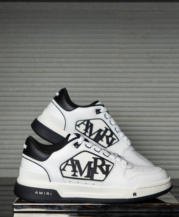 AMIRI - White leather sneakers CLASSIC LOW with textured