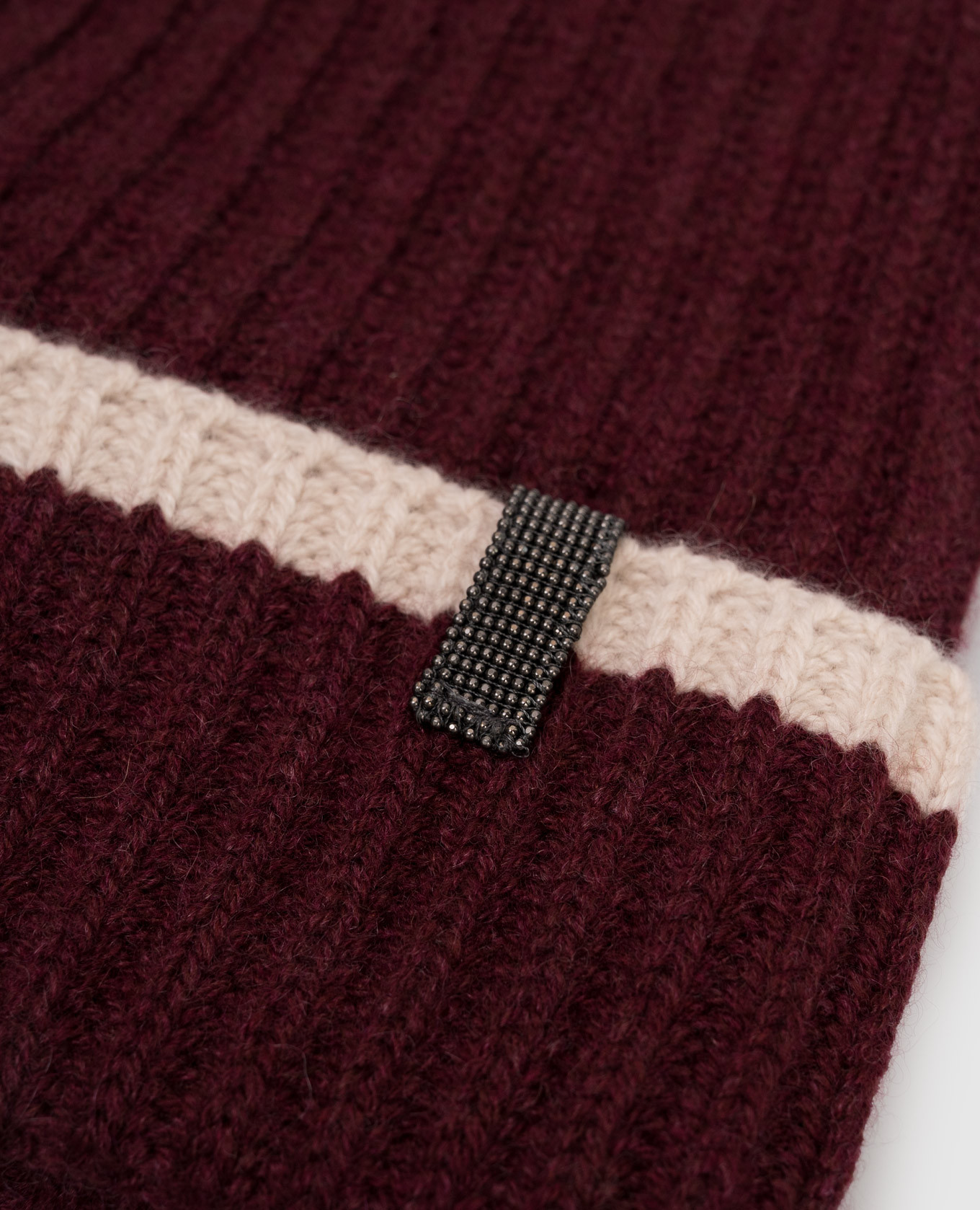 

Burgundy cashmere hat Brunello Cucinelli