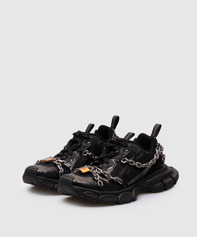 Balenciaga - Black 3Xl Chain Sneakers 825622W3XPL - shop with