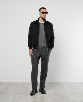 Brunello Cucinelli Gray wool and cashmere jumper M2400100