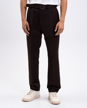 Maison Margiela MM6 Brown wool pants SH2KA0042M35612