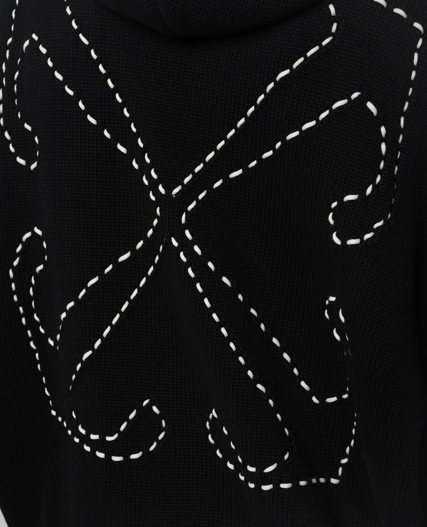 

Black hoodie with Arrow logo embroidery Off-White