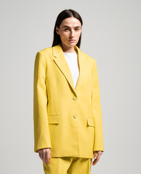 Jil Sander Yellow jacket with linen J02BN0153J65005