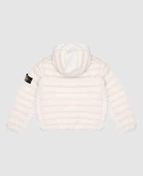 Stone Island Children's blue quilted down jacket with logo patch K1S164100011S002468