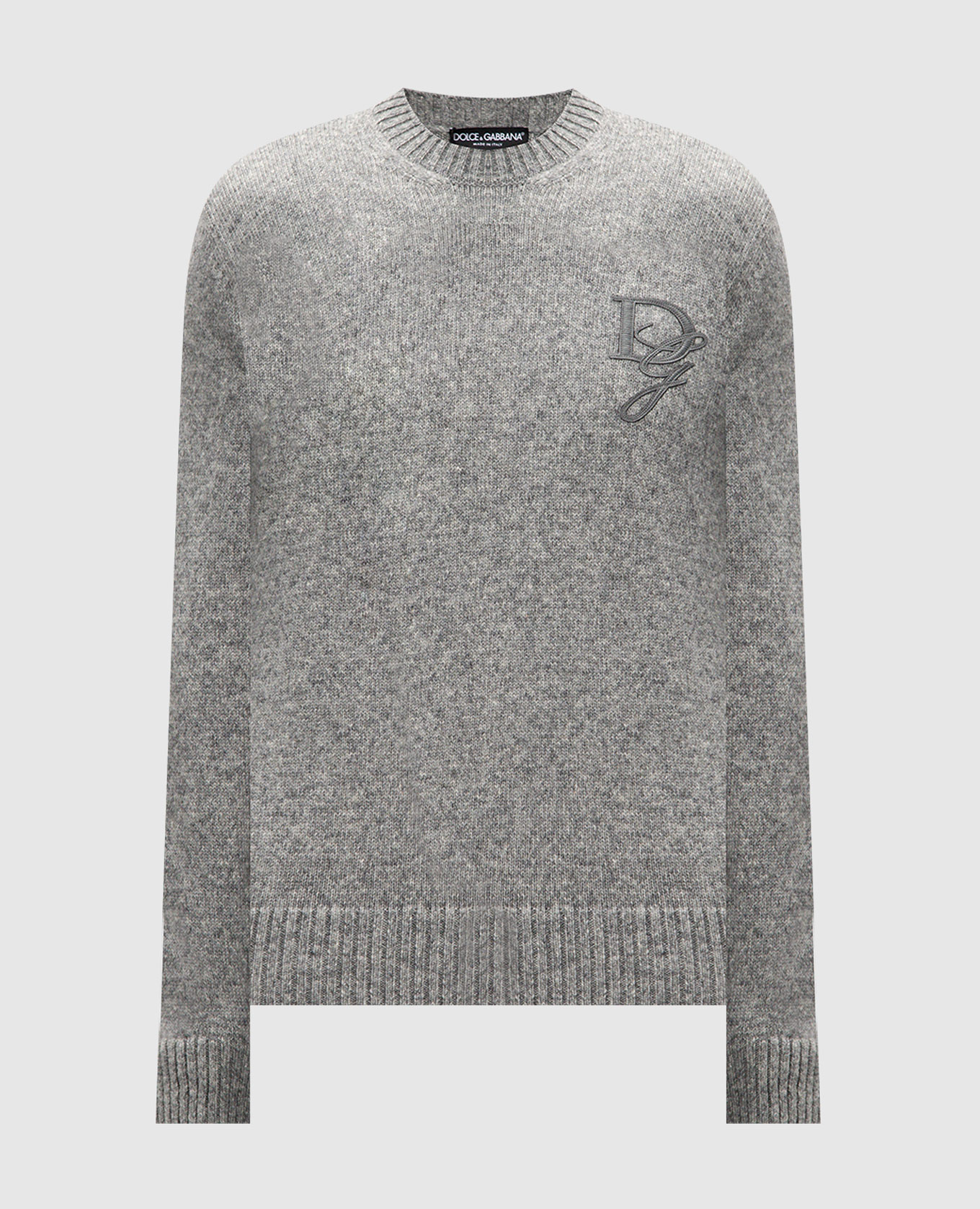 Gray sweater with alpaca wool dolce&gabbana