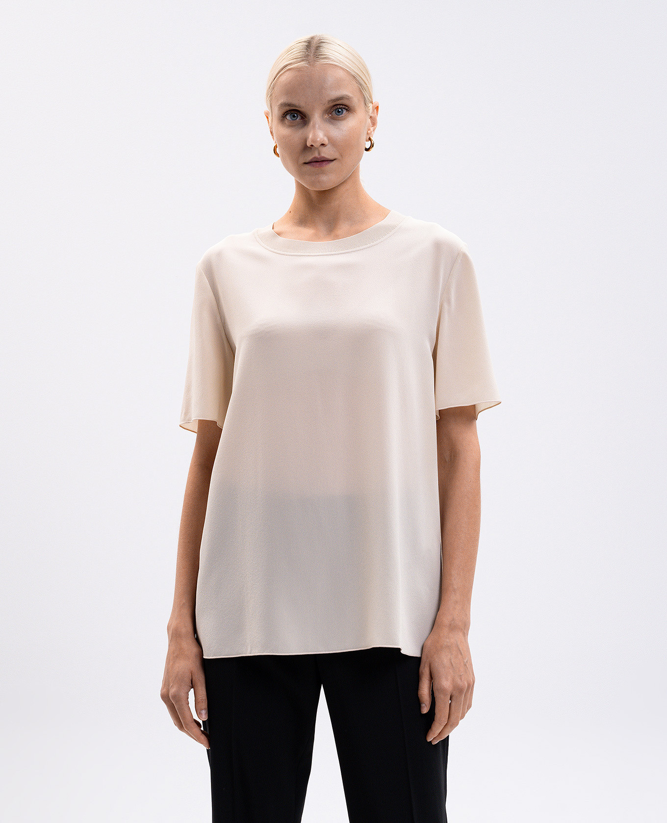 

Rubin beige silk top JOSEPH