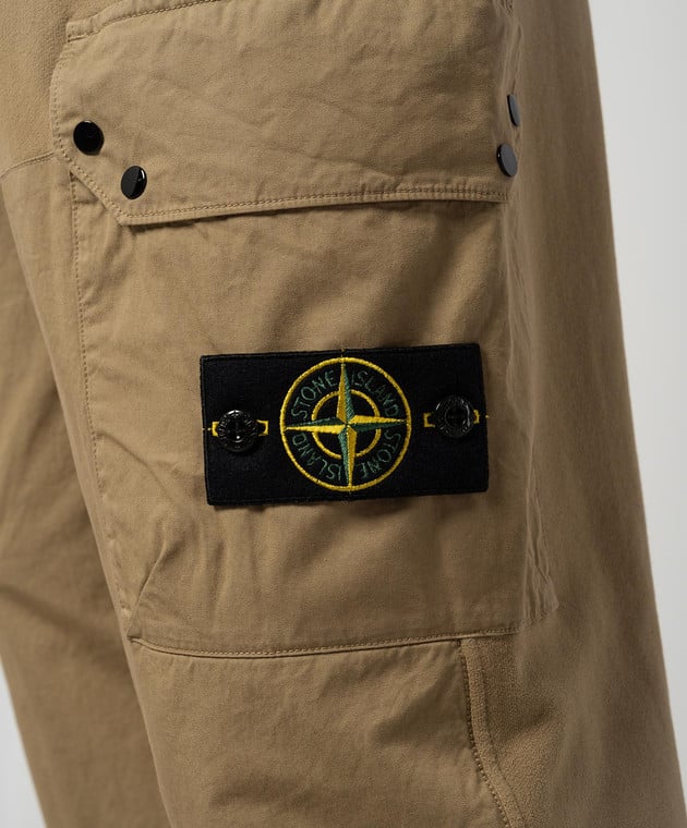 Stone Island - Beige joggers with logo patch 811564020 - buy with Czech  Republic delivery at Symbol