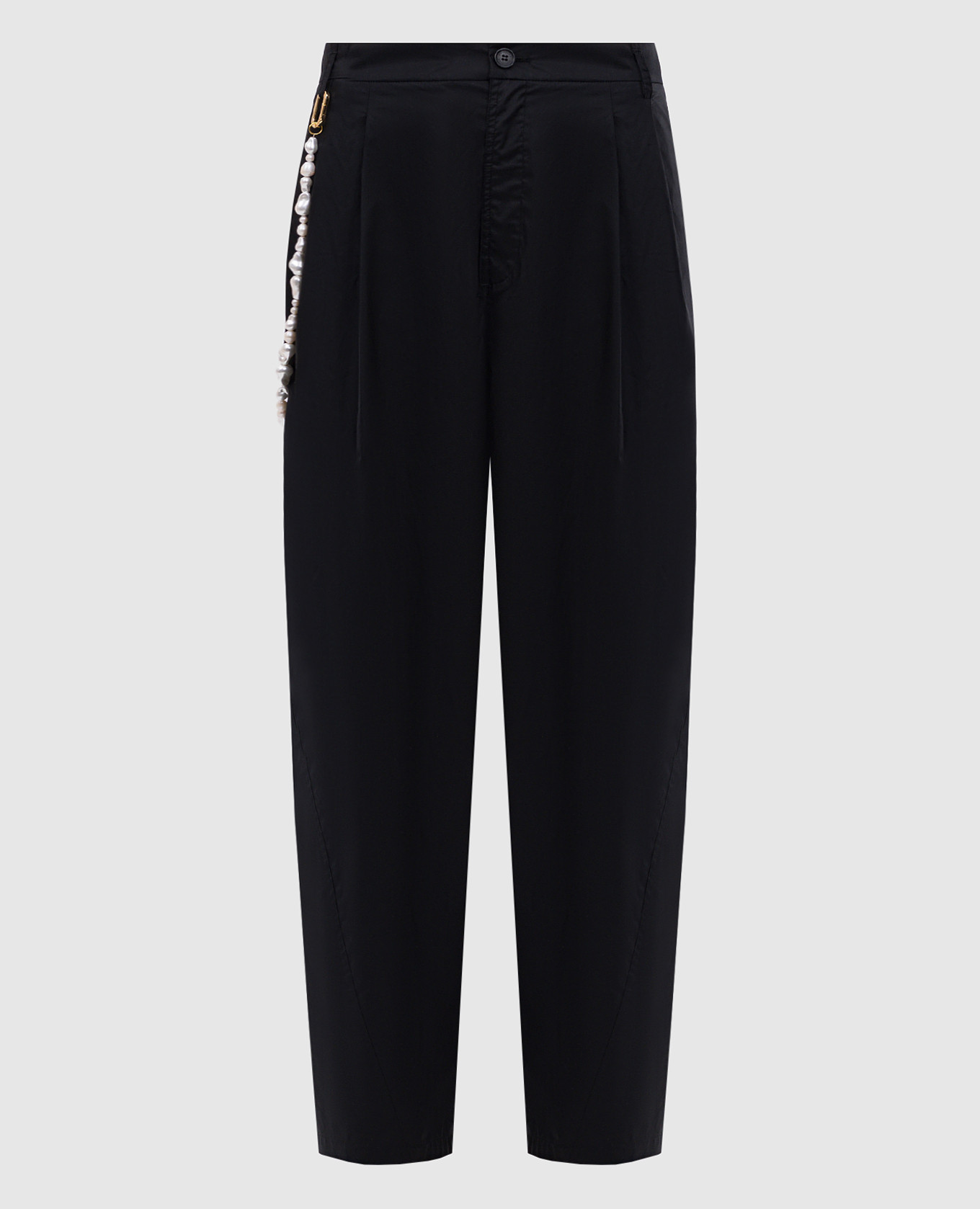 

Black PHEBE pants with pearls DARKPARK