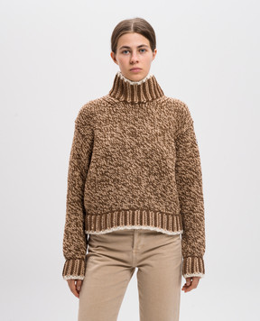 Moncler Brown sweater with wool J20939F00021M4708