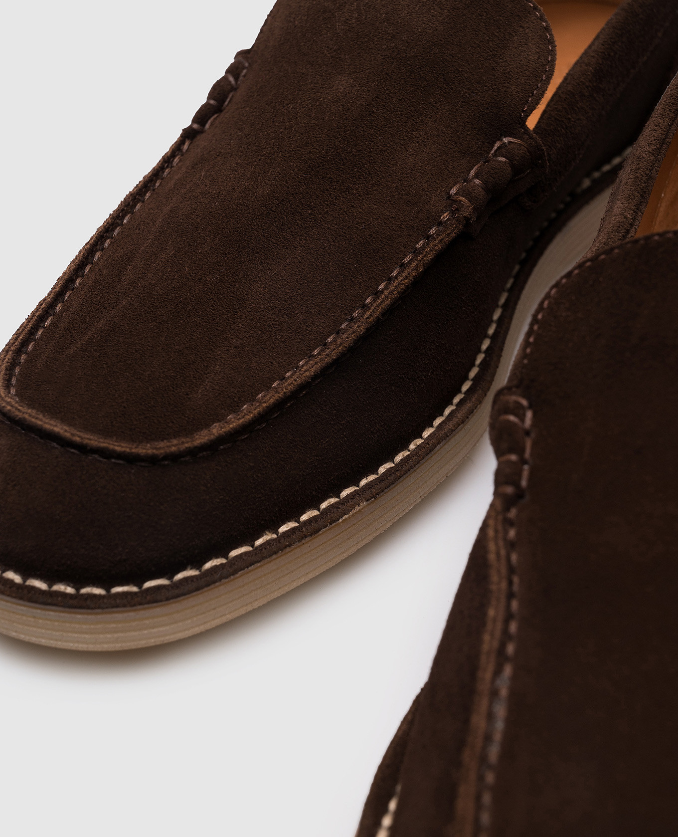 

Brown suede loafers with monogram logo Dolce&Gabbana