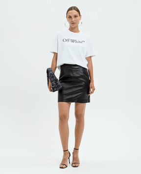 Off-White White t-shirt with Off-White logo print OWAA089C99JER003