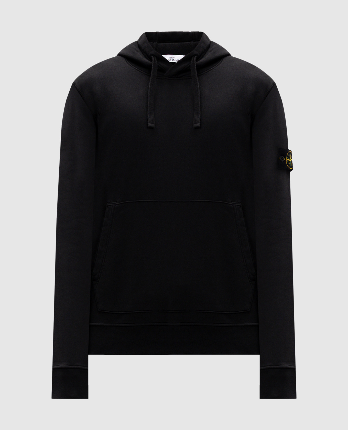 

Black hoodie with logo patch Stone Island