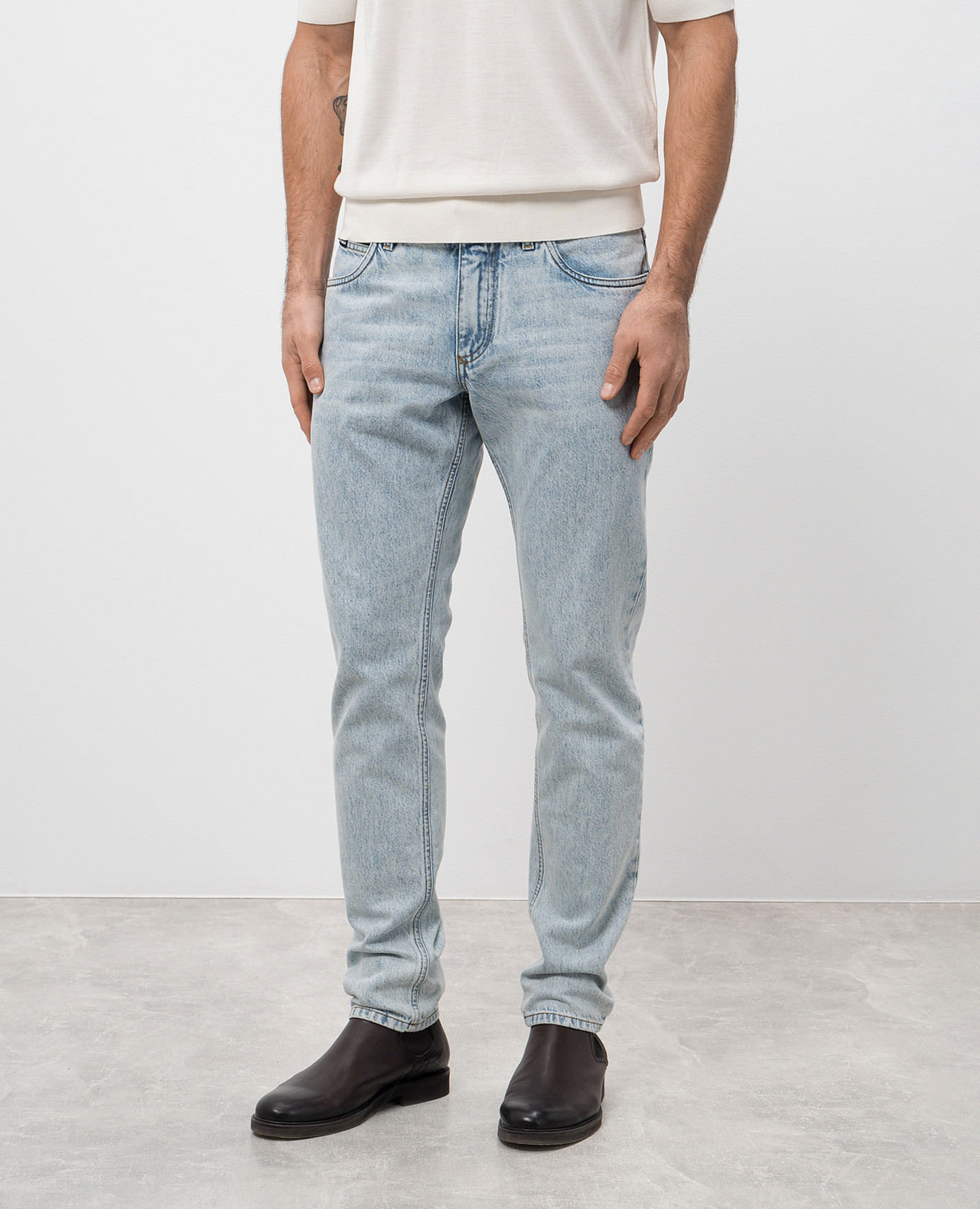 

Blue jeans with logo Dolce&Gabbana, Light blue