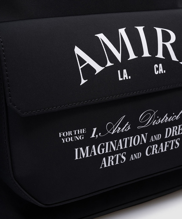 AMIRI - Black Arts District backpack with contrasting logo print