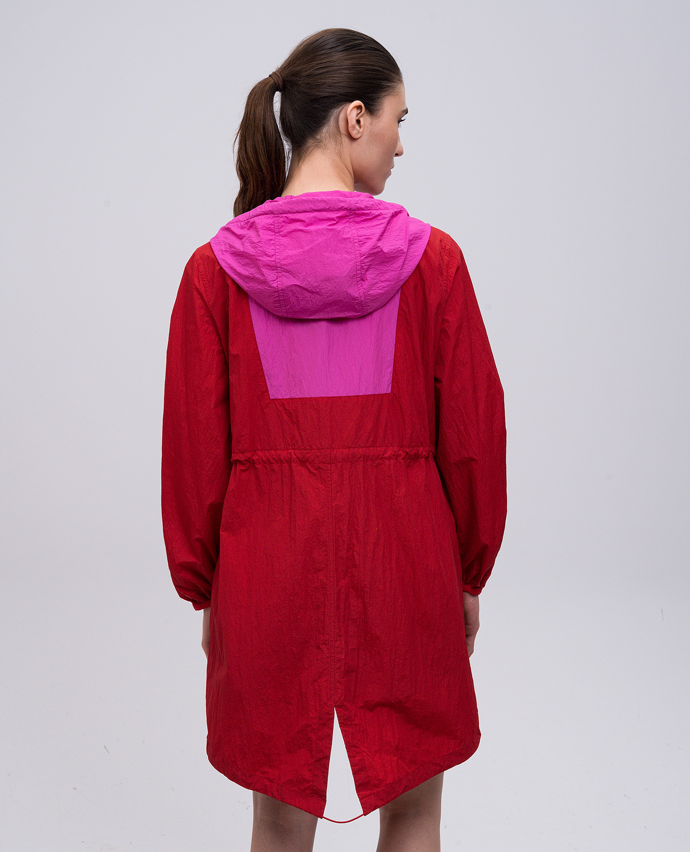 

Red ALYSTER windbreaker with logo Mackage