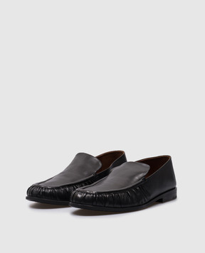 Marsell Black Mocasso Draped Leather Loafers MM4651091