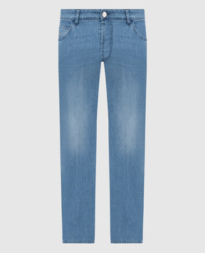Stefano Ricci Blue jeans with a distressed effect MST42S3230T0082