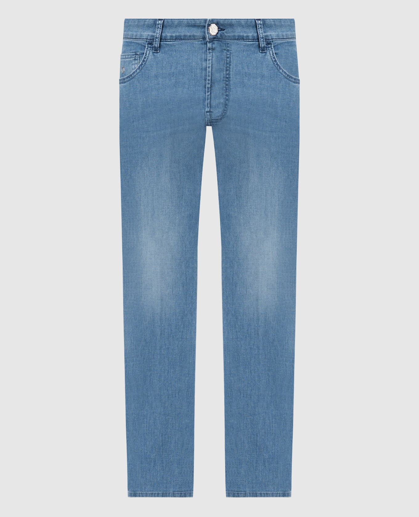 

Blue jeans with a distressed effect Stefano Ricci, Light blue