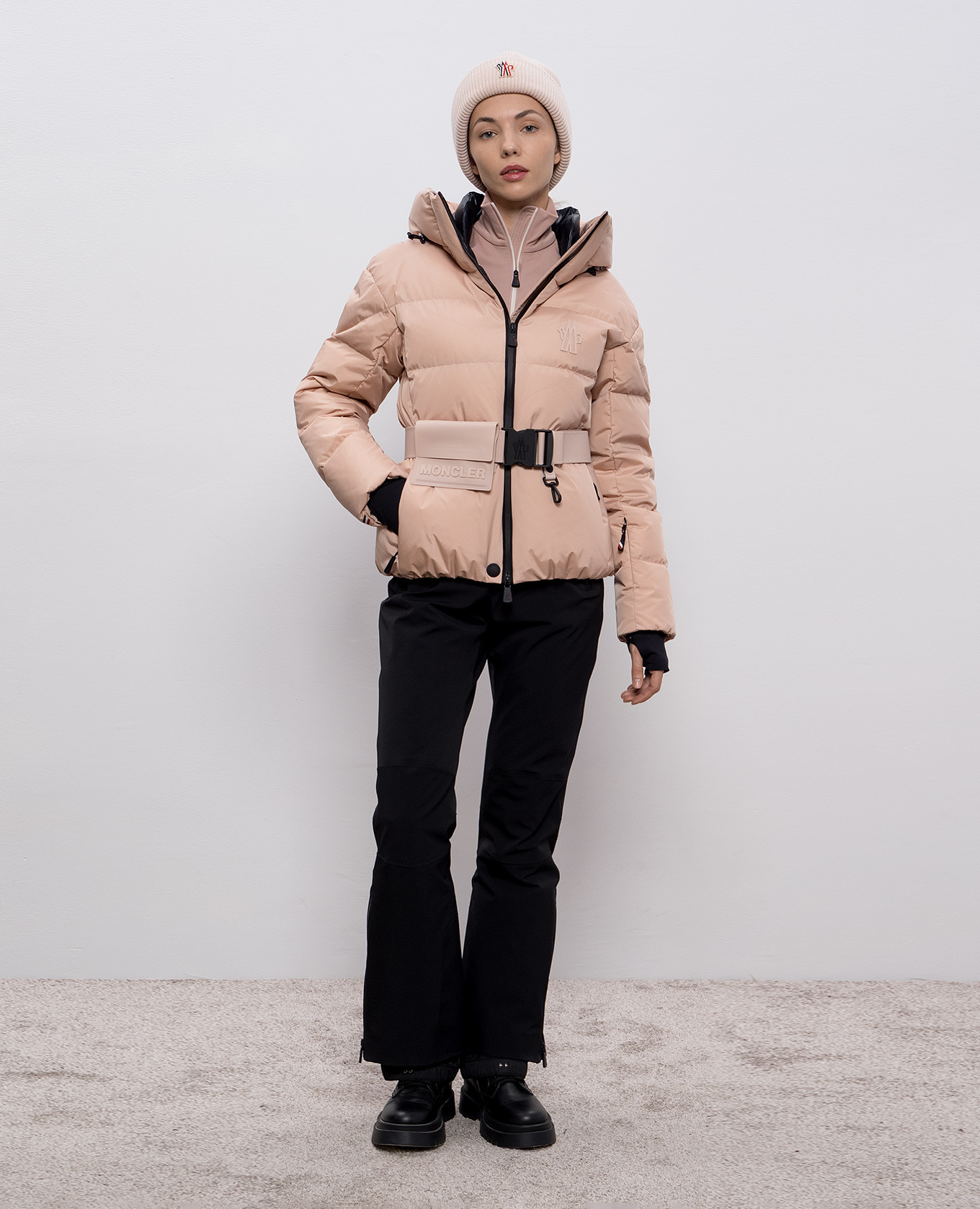

Bouquetin pink ski down jacket Moncler Grenoble