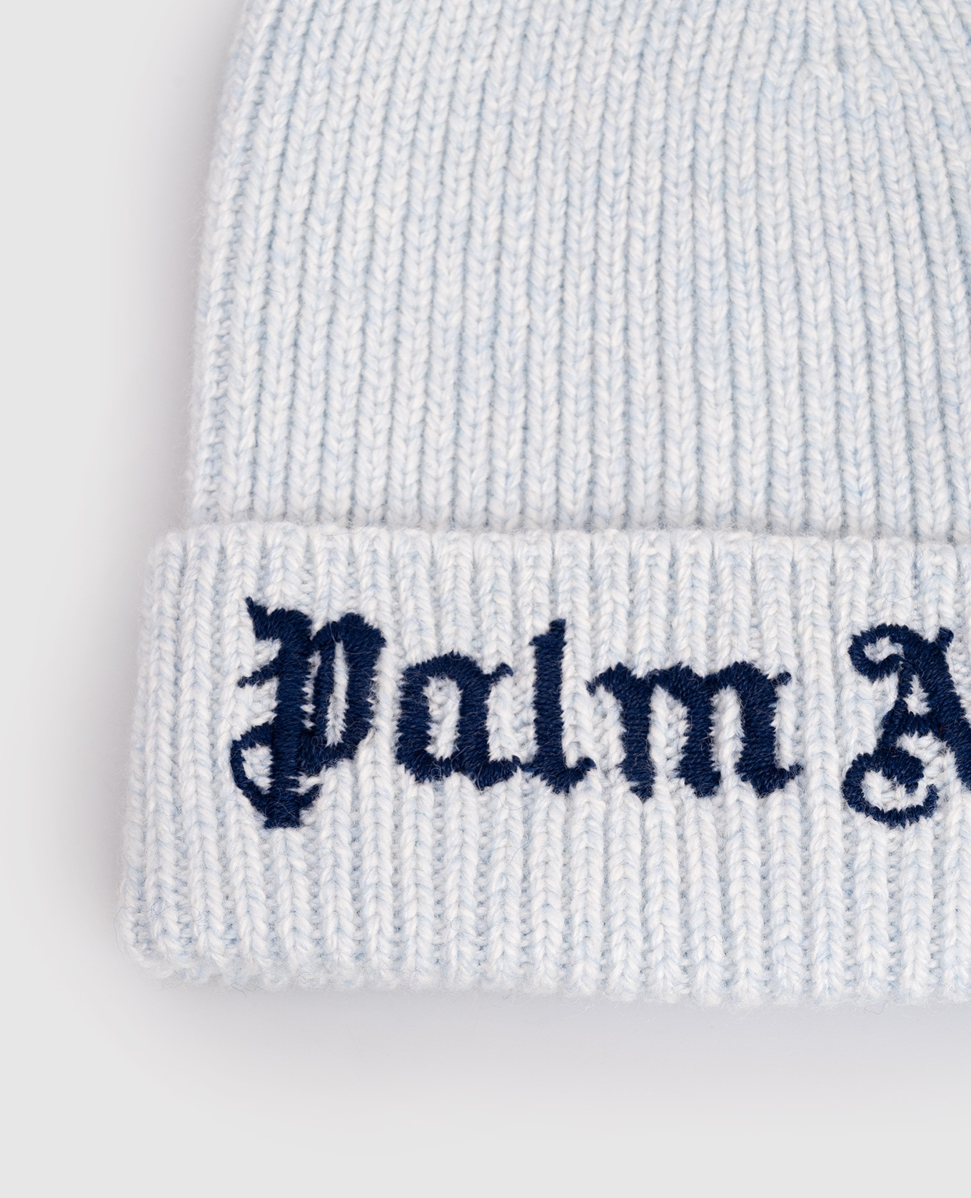 

Children's blue hat with wool and cashmere Palm Angels, Light blue
