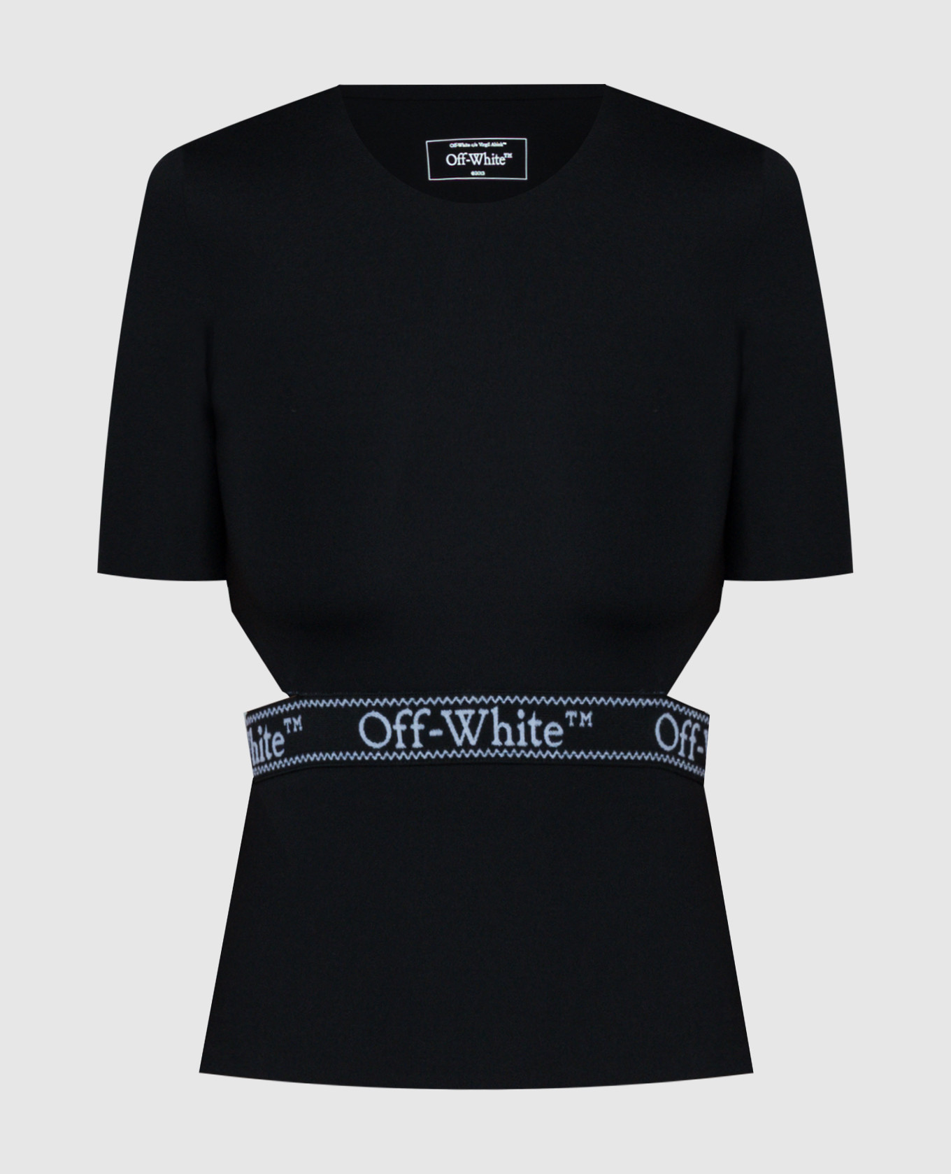 

Black t-shirt with logo Off-White, Черный