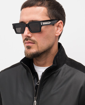 Saint Laurent Black sunglasses 572 with logo 736432Y9956