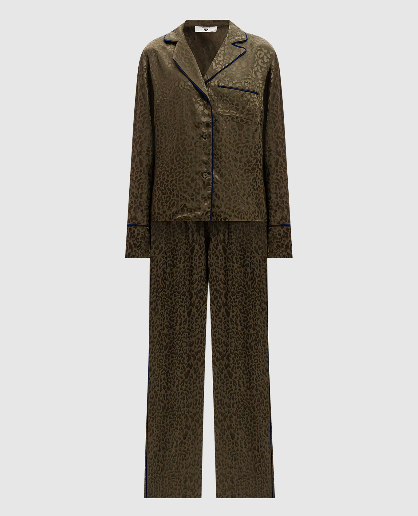 

Green pajamas in an animalistic pattern Twinset