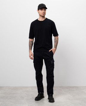C.P. Company Blue T-shirt with inside-out effect MKN075A004037A