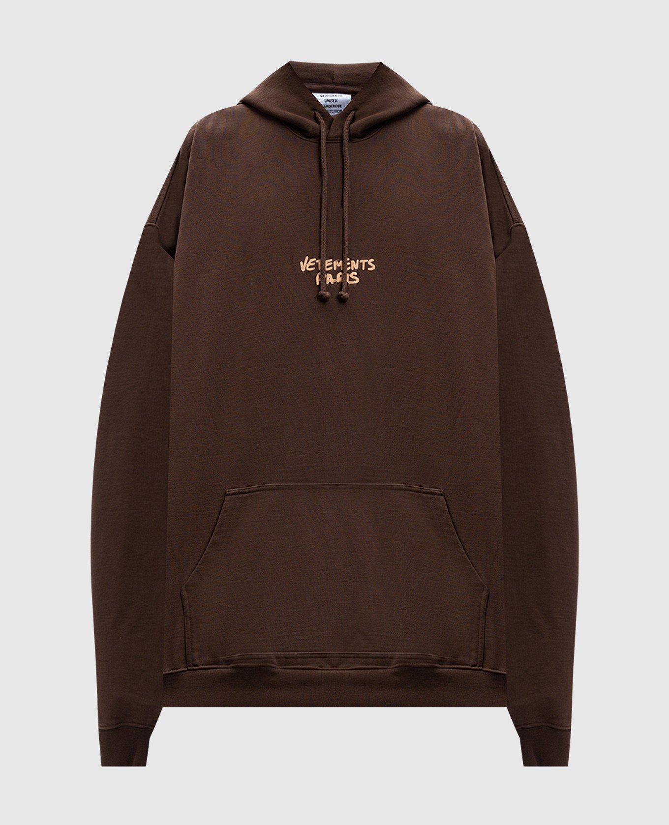 

Brown logo hoodie Vetements